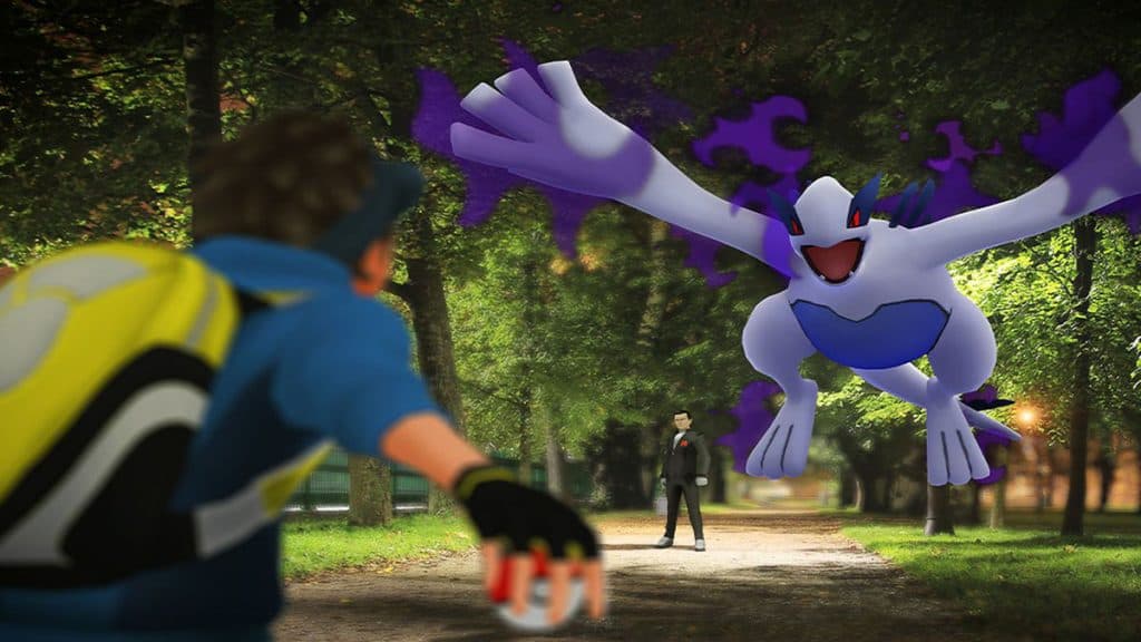 Sombra Lugia Pokemon Go