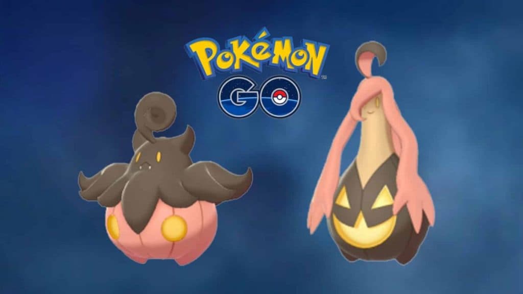 pokemon go especie tipo fantasma/hierba pumpkaboo y su evolución gourgeist