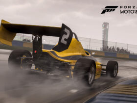 Formula Mazda in Forza Motorsport racing on a rainy track
