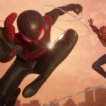 Miles Morales and Peter Parker swinging in Spider-Man 2