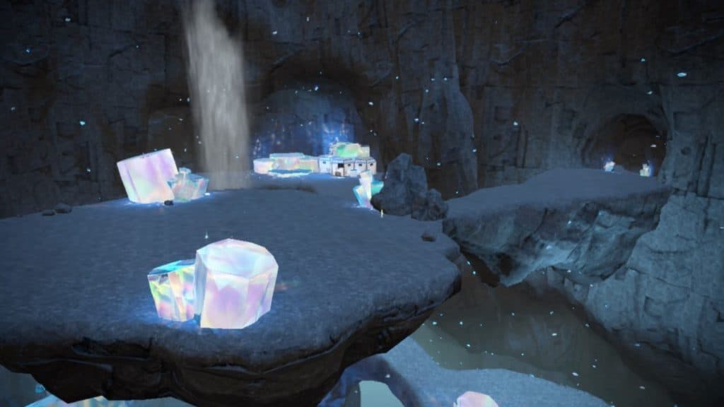 imagen de la cueva principal del área cero de pokemon escarlata y violeta