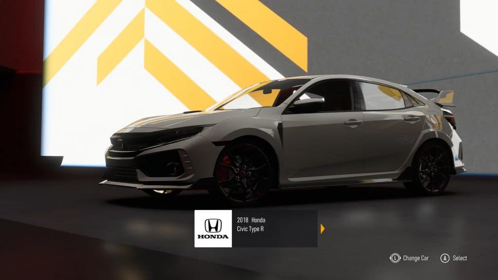 Imagen del juego del Honda Civic R en Forza Motorsport