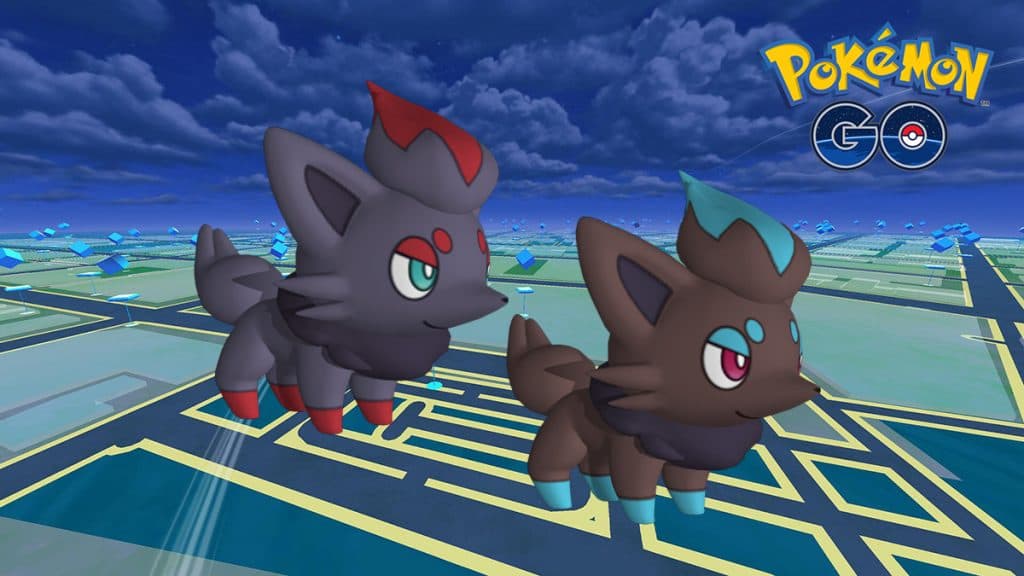 Pokémon Go Zorua y Zorua brillante