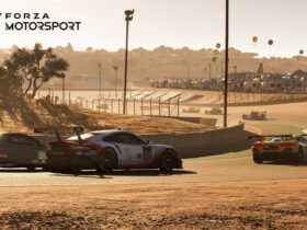 Pro racing going in a circuit in Forza Motorsport