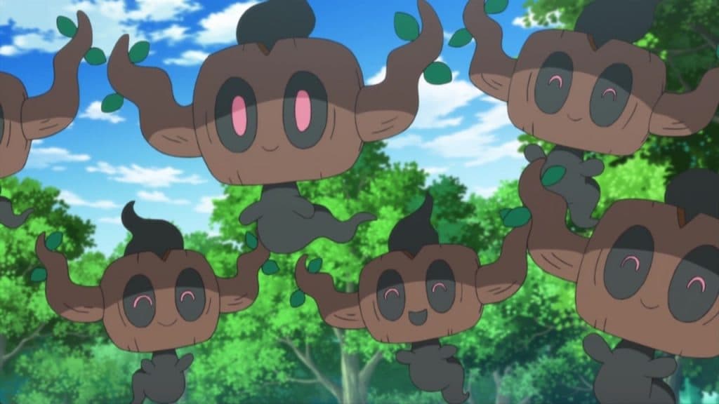 Phantump en el anime Pokémon