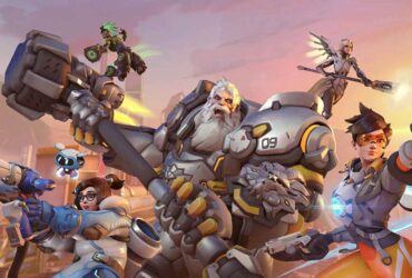 Overwatch 2 Reinhardt, Tracer, Mei, Lucio and Mercy