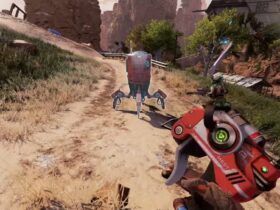 apex legends player using a mobile respawn beacon in kings canyon