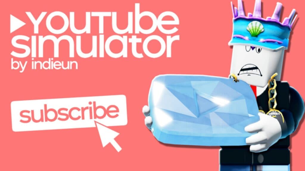 Obra de arte oficial del simulador de YouTube de Roblox