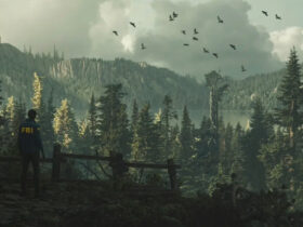 A scenic vista in Alan Wake 2