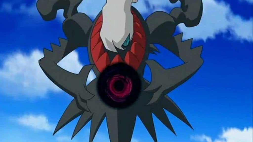 Darkrai usando Shadow Ball en Pokémon Anime