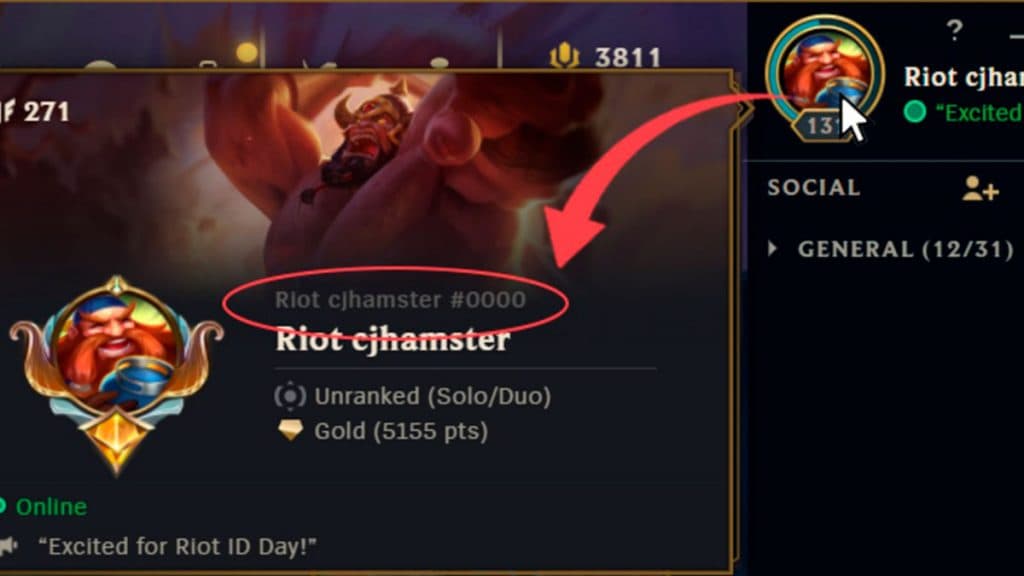 Riot ID en el lanzador de League of Legends