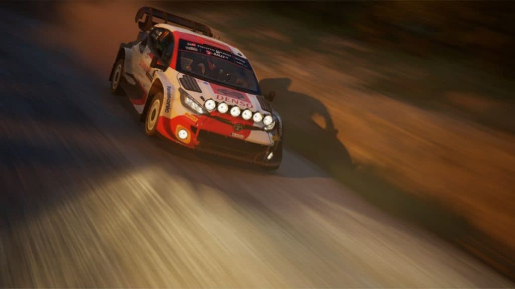 coche de rally toyota en ea sports wrc