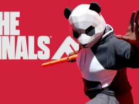 The Finals panda character with logo