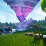 Cube over Loot Lake in Fortnite OG Chapter 1 Season 6