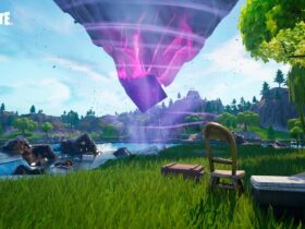 Cube over Loot Lake in Fortnite OG Chapter 1 Season 6