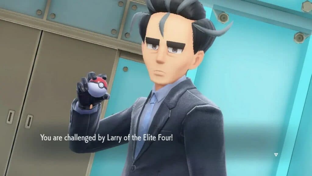 Elite Four Larry en Pokémon Escarlata y Violeta