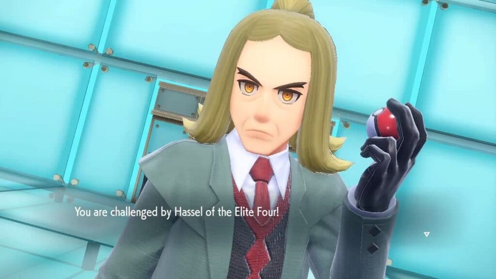 Elite Four Hassel en Pokémon Escarlata y Violeta