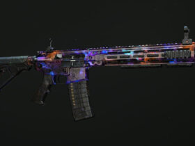 mw2 orion camo on M4 assault rifle