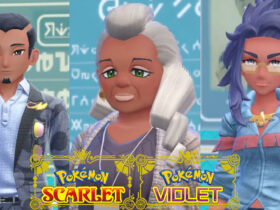 Three Pokemon Scarlet and Violet Academy teachers