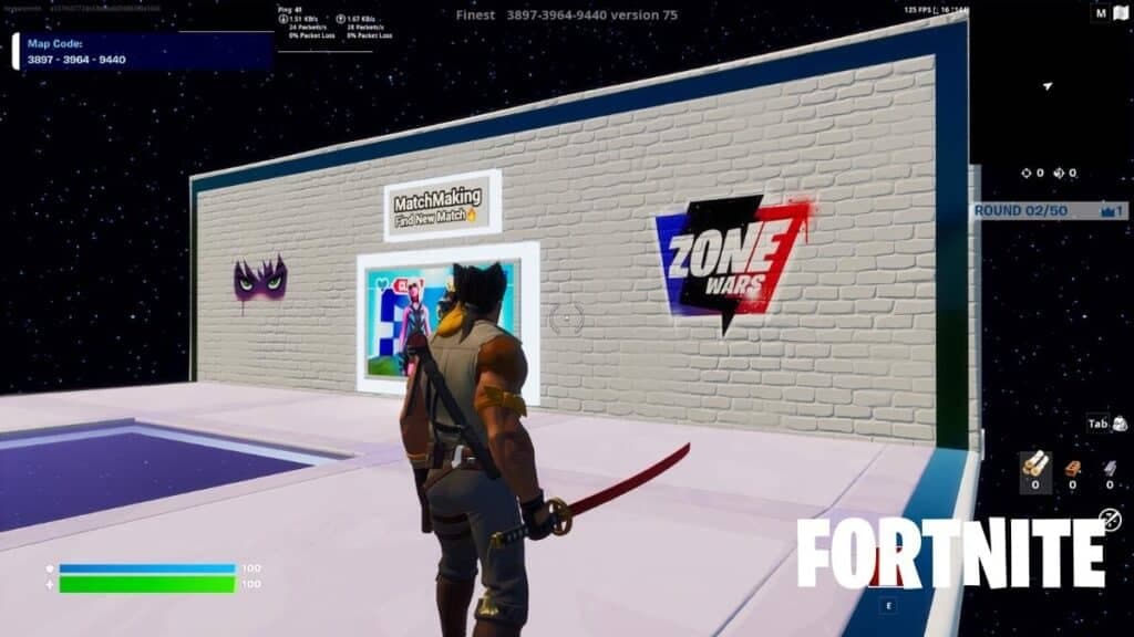 Mapa de Zone Wars de Finest en Fortnite