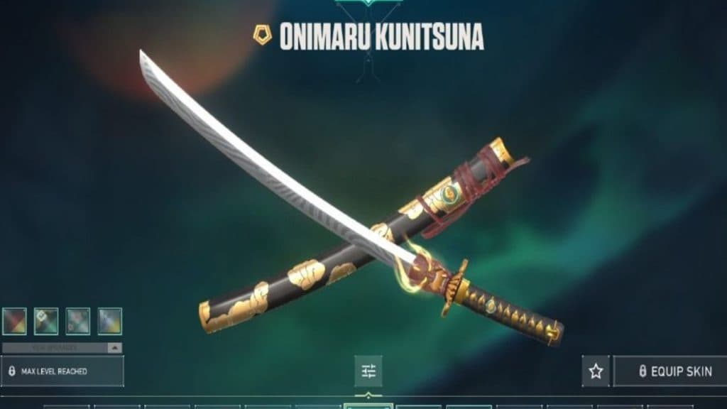 Cuchillo Oni Katana en Valorant