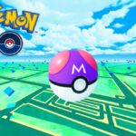 pokemon go master ball with game background