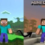 Minecraft character teleporting from jungle to desert