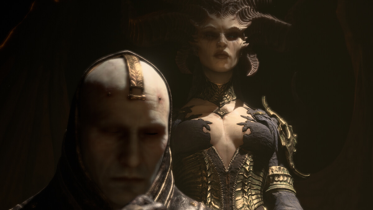 Lilith and Elias in Diablo 4