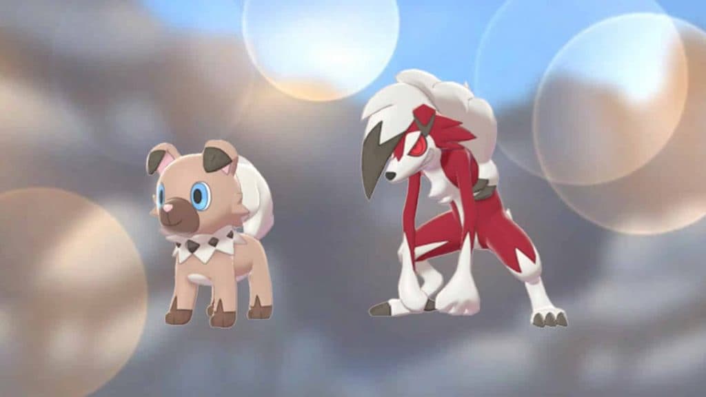 Rockruff y Lycanroc Medianoche