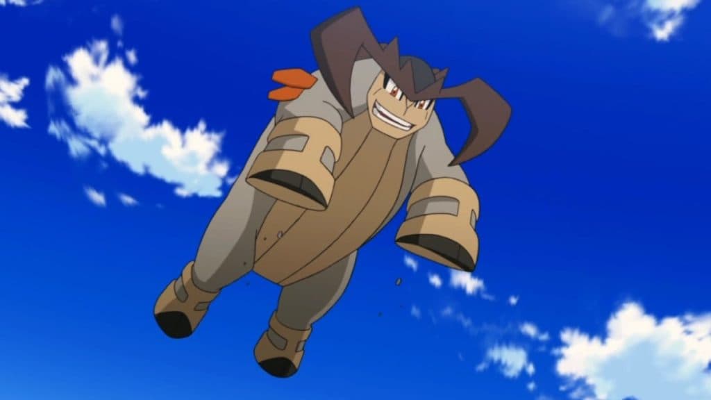 pokemon go terrakion saltando en el anime