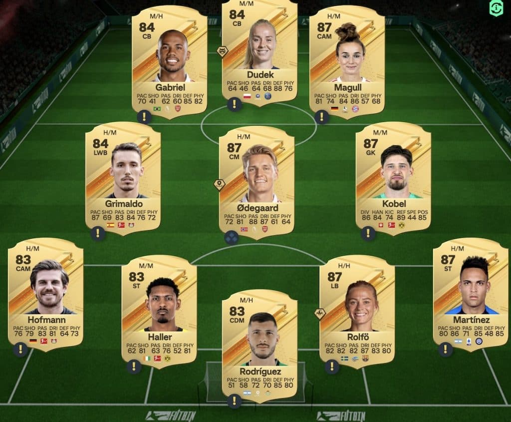 El equipo SBC EA FC 24