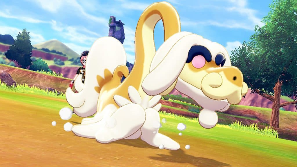 Drampa brillante en Pokémon Espada y Escudo