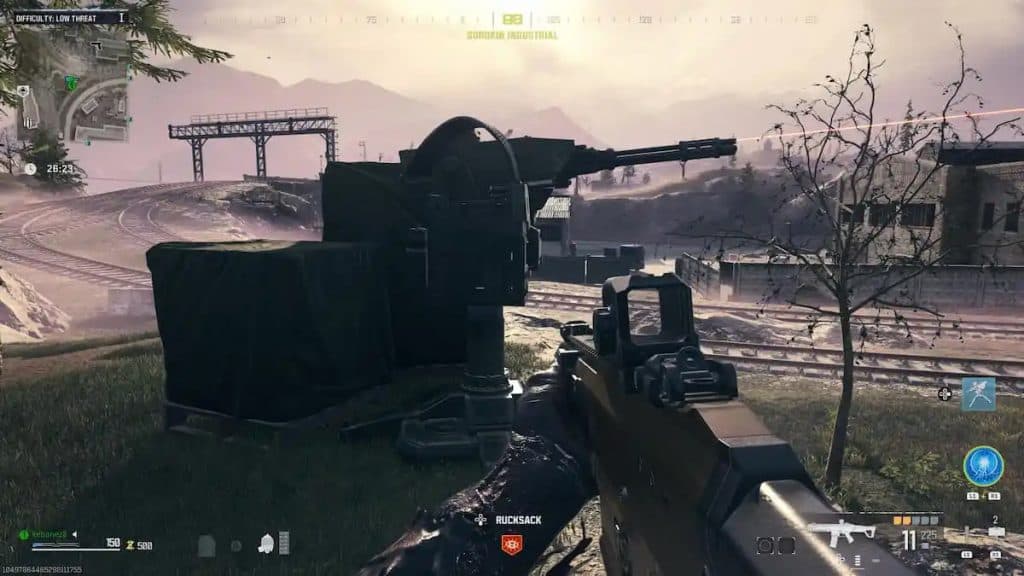 Torretas de cerrojo en MW3 Zombies.