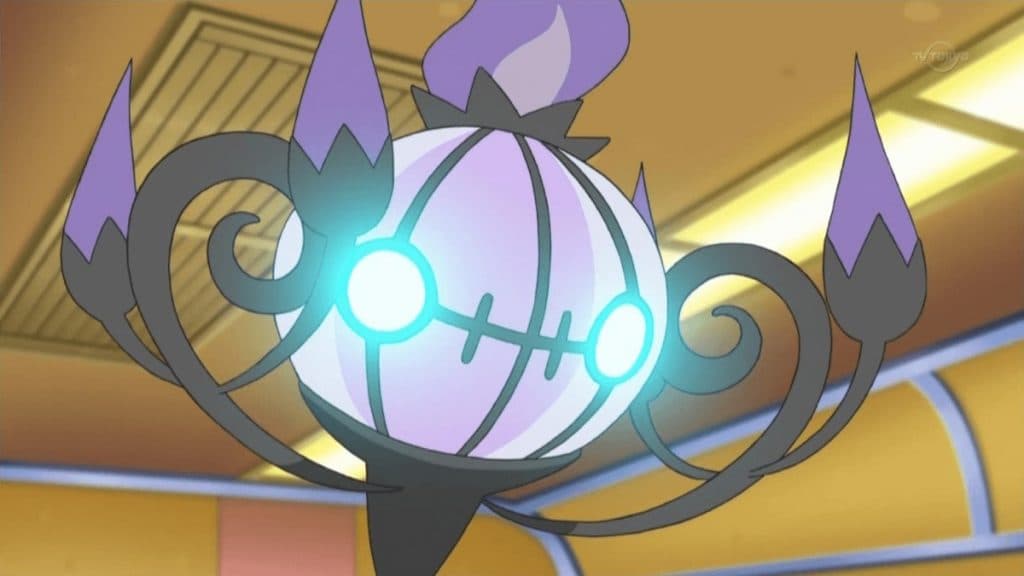 Chandelure en el anime Pokémon