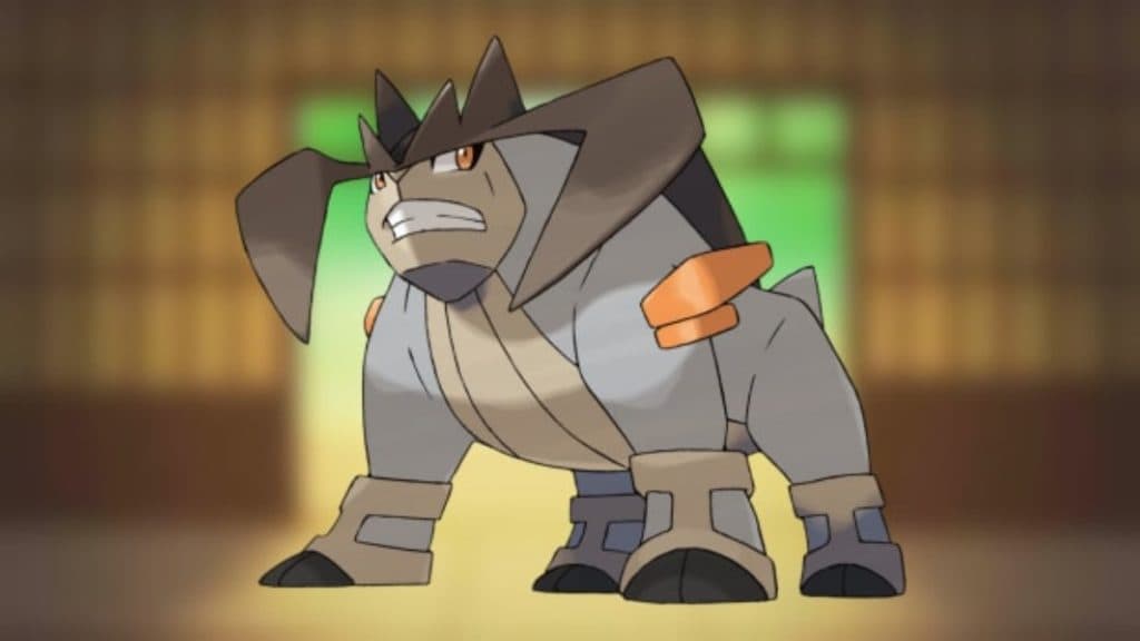 pokemon go terrakion con fondo de tipo lucha