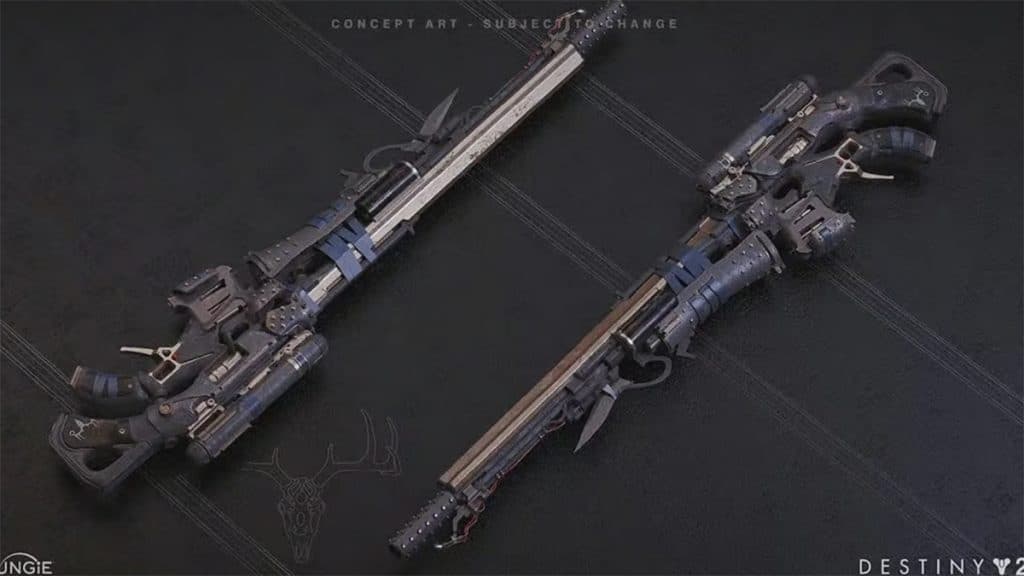 Concepto de arma para el nuevo rifle de francotirador exótico Destiny 2