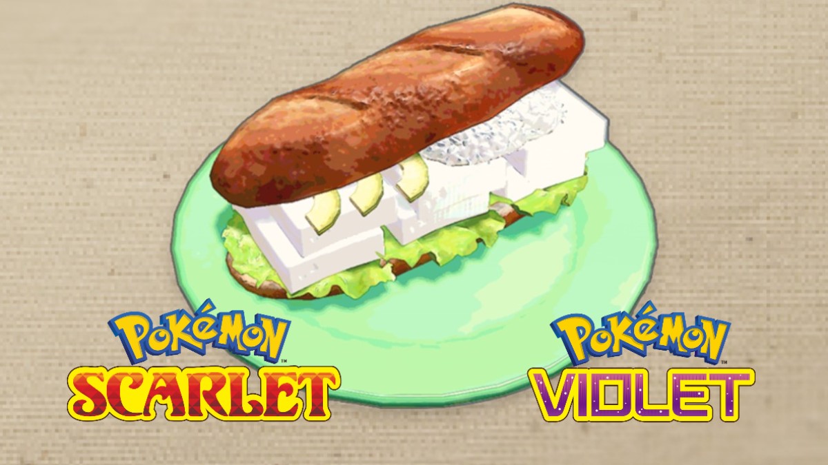 pokemon scarlet and violet shiny sandwich with tofu