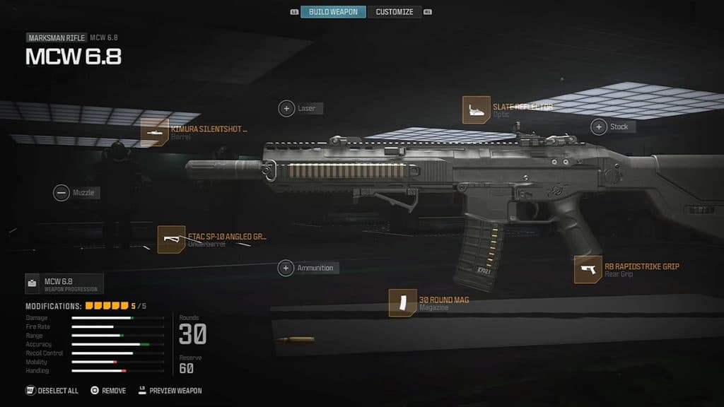 MCW 6.8 mejor equipamiento MW3