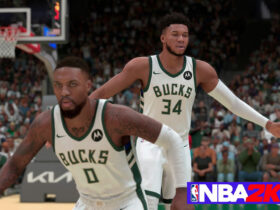 Damian Lillard and Giannis Antetokounmpo NBA 2K24