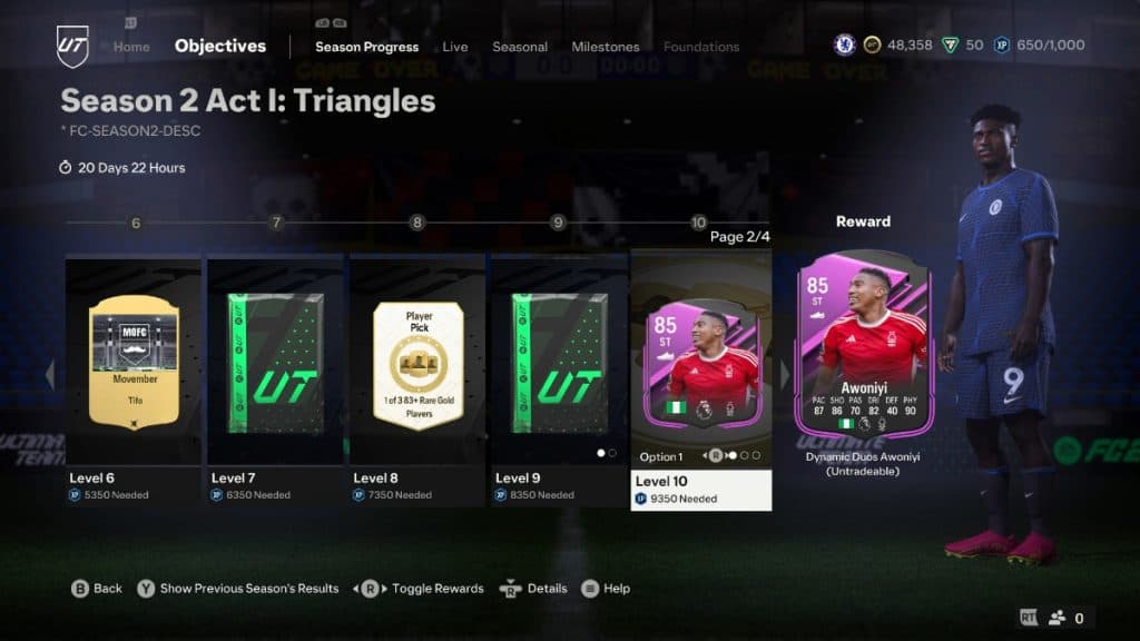 Recompensas de la temporada 2 de EA FC 24 Ultimate Team