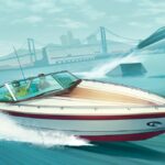 gta online box art depicting a boat shootout