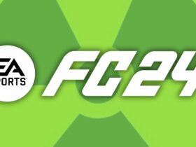 EA FC 24 logo in front of Radioactive symbol