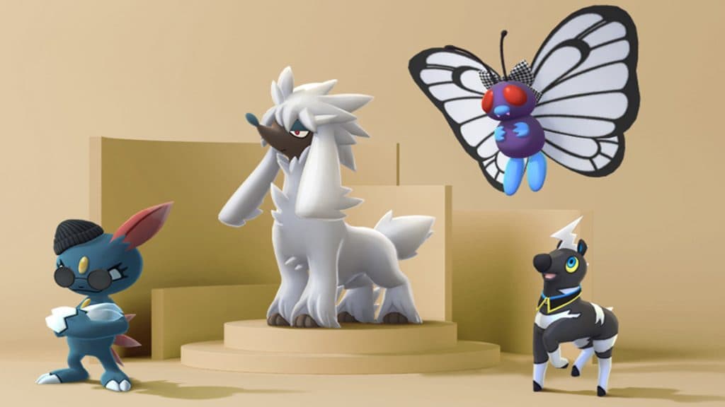 Disfraz de Sneasel, Furfrou, Butterfree y Blitzle para la semana de la moda