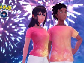 Pokemon Go trainers with a Festival of Light T-Shirt