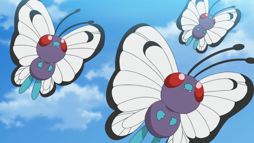 Butterfree en el anime Pokémon