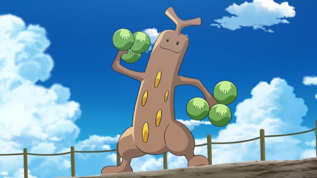 Sudowoodo en el anime Pokémon