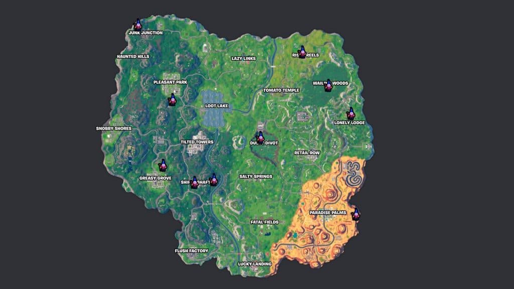 Ubicaciones de Fortnite y gnomos ocultos