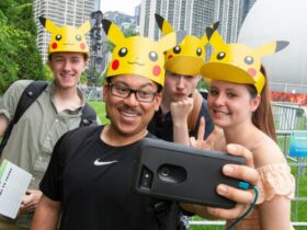 pokemon go players from an event