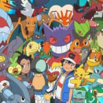 Ash Ketchum with many Pokemon