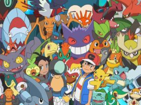 Ash Ketchum with many Pokemon